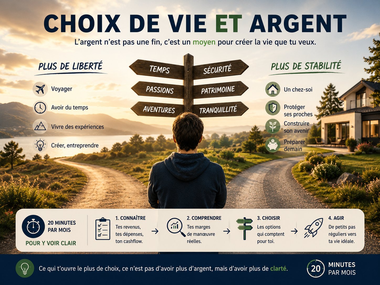 Choix de vie et argent : retrouver une vraie marge de manœuvre