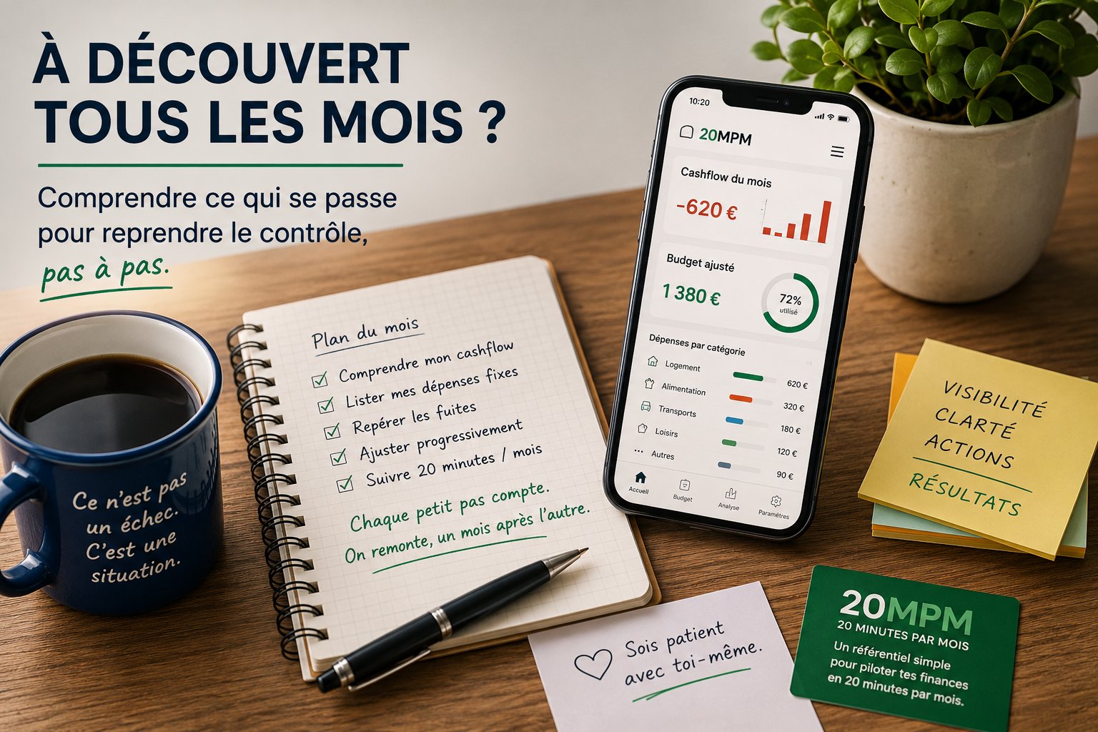 Je suis à découvert tous les mois : comment reprendre le contrôle sans culpabiliser