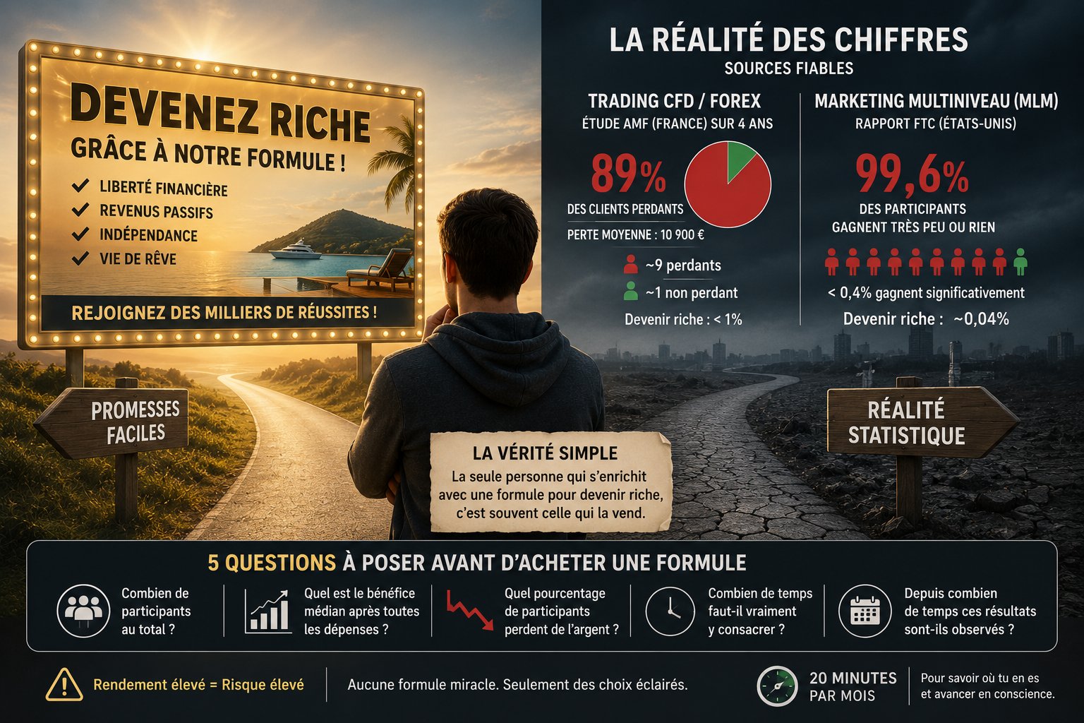 Formule pour devenir riche : quelles sont vraiment tes chances ?